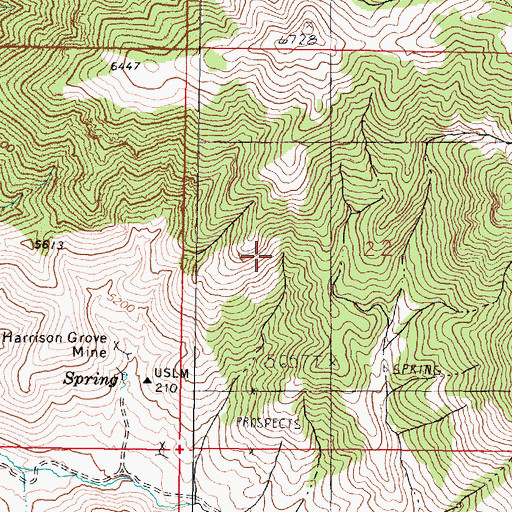 Topographic Map of Jackson Mountains, NV