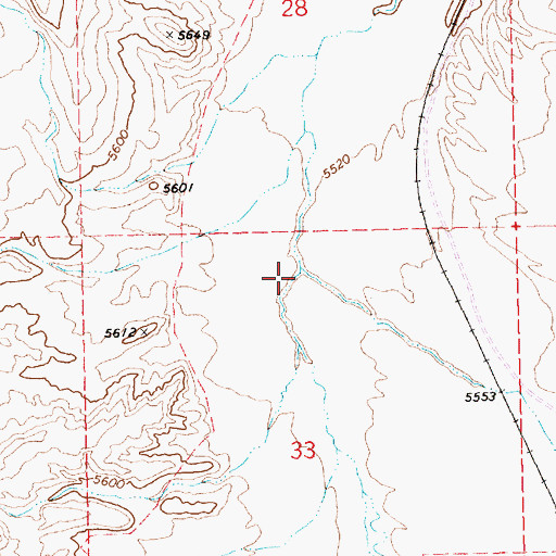 Topographic Map of Knoll Creek, NV