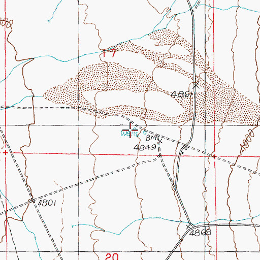 Topographic Map of Lincoln Mine PIBAL Station (historical), NV