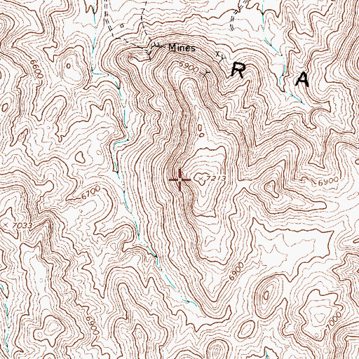 Topographic Map of Monte Cristo Range, NV