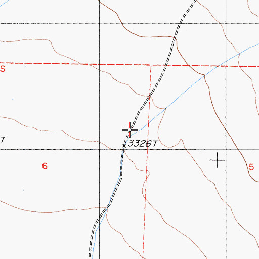 Topographic Map of Oriental Wash, NV