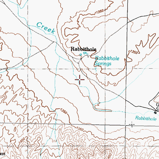 Topographic Map of Rabbithole (historical), NV