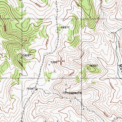 Topographic Map of Roberts Mountains, NV