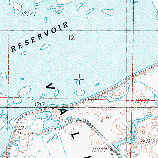 Topographic Map of Sheckler Reservoir, NV