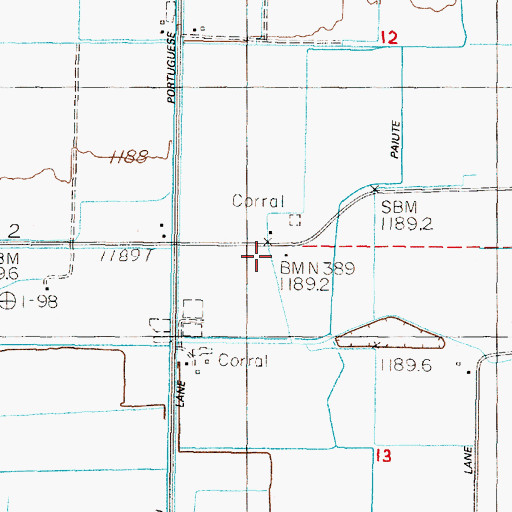 Topographic Map of Stillwater School (historical), NV