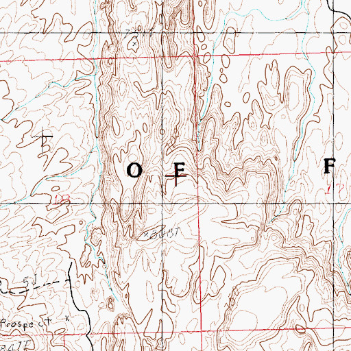 Topographic Map of Valley of Fire State Park, NV