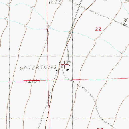 Topographic Map of YKL Ranch, NV
