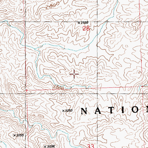 Topographic Map of Lake Mead National Recreation Area, AZ