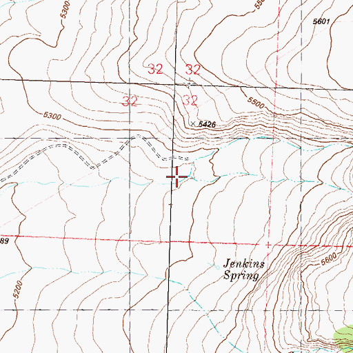Topographic Map of North Fork Frog Creek, NV