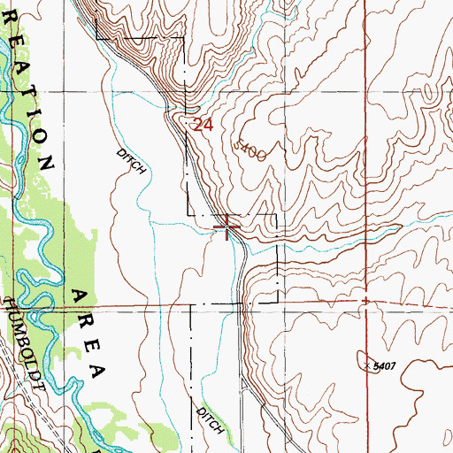 Topographic Map of Shepherds Station (historical), NV