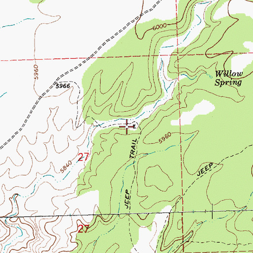 Topographic Map of Negro Ligge Well, NV