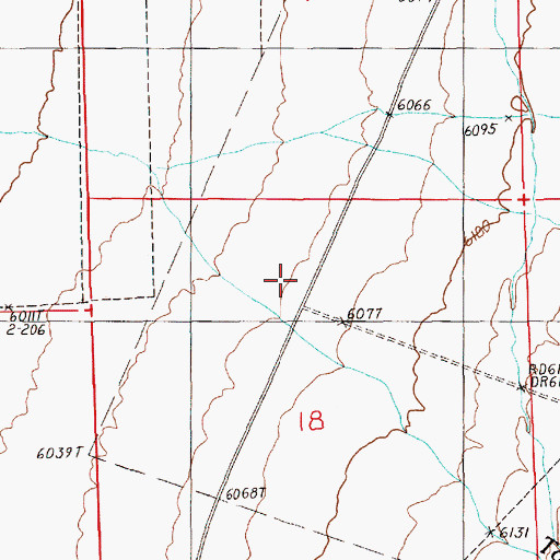 Topographic Map of Colman (historical), NV