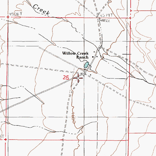 Topographic Map of Platora, NV