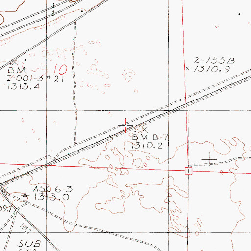 Topographic Map of Benin (historical), NV