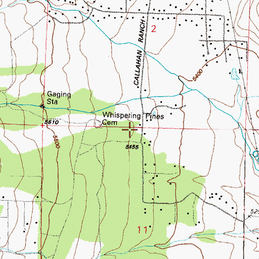 Topographic Map of Galena Creek School (historical), NV