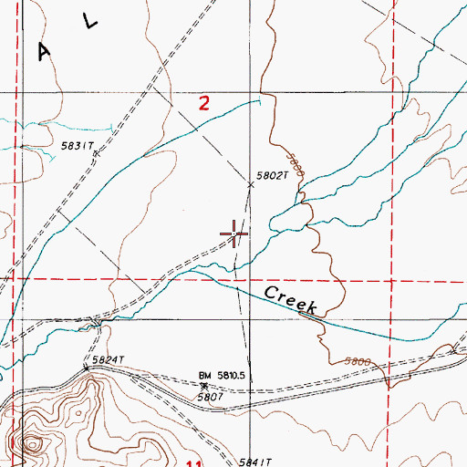 Topographic Map of Spencer (historical), NV