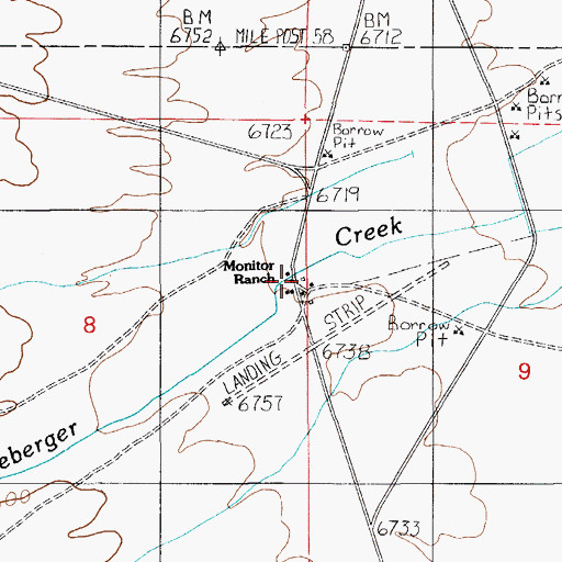 Topographic Map of Wilson (historical), NV