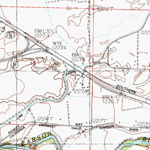 Topographic Map of Leeteville (historical), NV