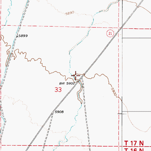 Topographic Map of Dutch Flat School (historical), NV