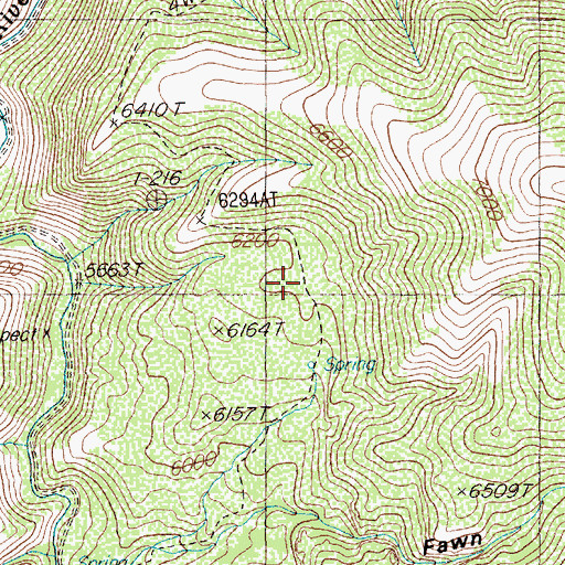 Topographic Map of Bruno City (historical), NV