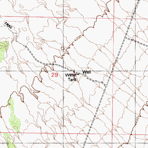 Topographic Map of AEC Well Number 3, NV
