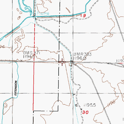 Topographic Map of Hill (historical), NV