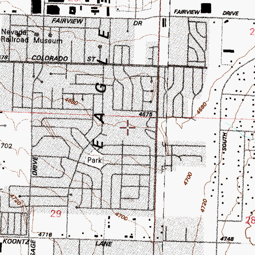 Topographic Map of Al Seeliger Elementary School, NV