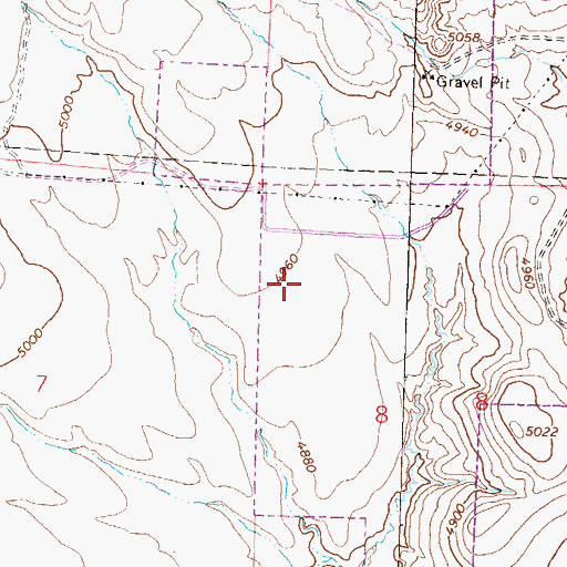 Topographic Map of Robert McQueen High School, NV