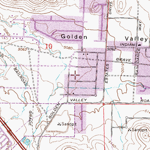 Topographic Map of Alice L Smith Elementary School, NV