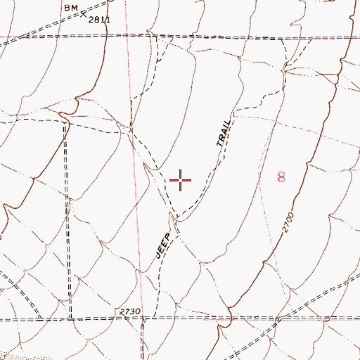 Topographic Map of M J Christensen Elementary School, NV