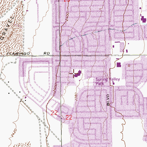 Topographic Map of Pat A Diskin Elementary School, NV