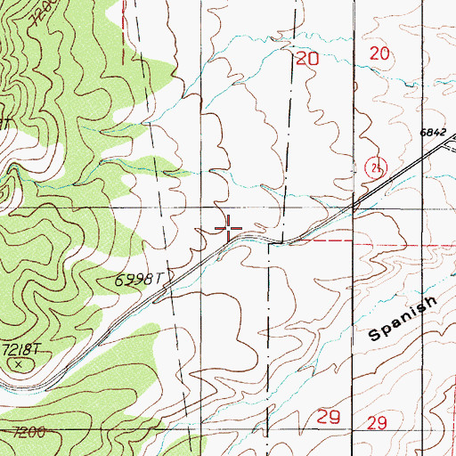 Topographic Map of Glen Hamilton (historical), NV