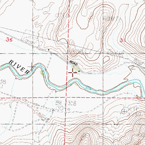 Topographic Map of Break a Heart Ranch Number 1, NV