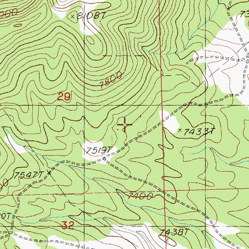 Topographic Map of La Plata Mine, NV