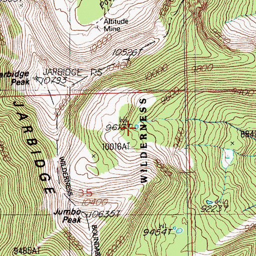 Topographic Map of Cora Lake, NV
