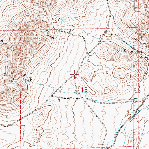 Topographic Map of Hornsilver Mining District, NV