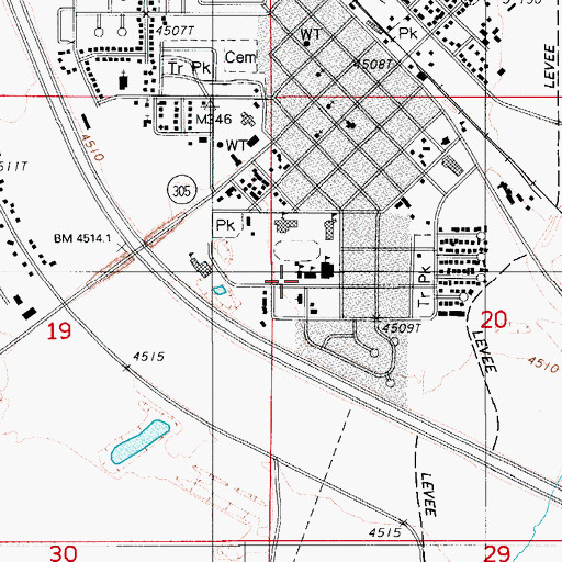 Topographic Map of Mary S Black Elementary School, NV