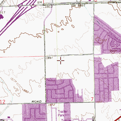 Topographic Map of Gwendolyn Woolley Elementary School, NV
