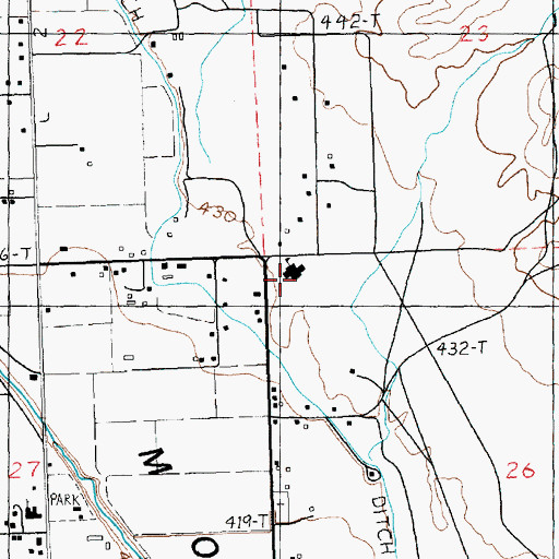 Topographic Map of Grant M Bowler Elementary School, NV