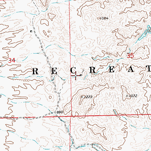 Topographic Map of Homestake Group Mine, NV