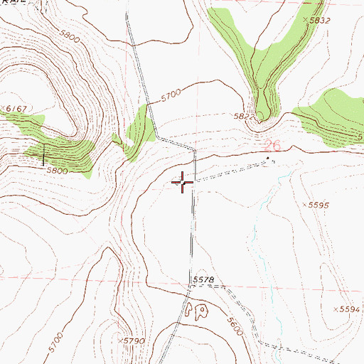 Topographic Map of Long Valley School (historical), NV