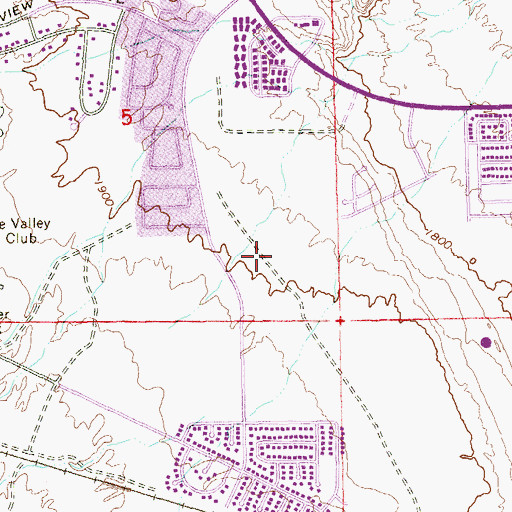 Topographic Map of Estes M McDoniel Elementary School, NV