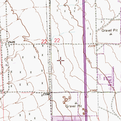 Topographic Map of James B McMillan Elementary School, NV