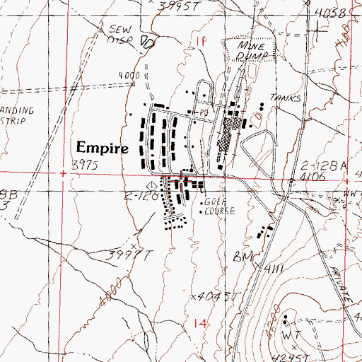 Topographic Map of Ernest M Johnson Elementary School, NV
