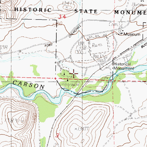 Topographic Map of Pony Bob Haslam Group Use Area, NV
