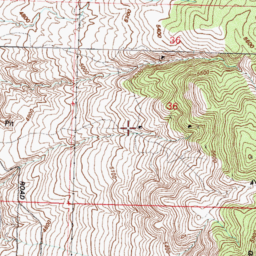 Topographic Map of Capitol Mine, NV
