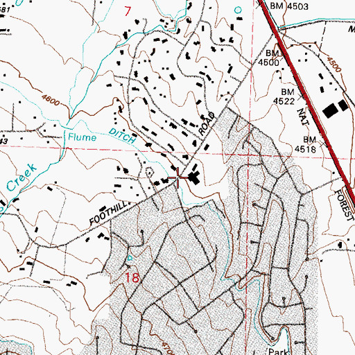 Topographic Map of Marvin Picollo Elementary School, NV