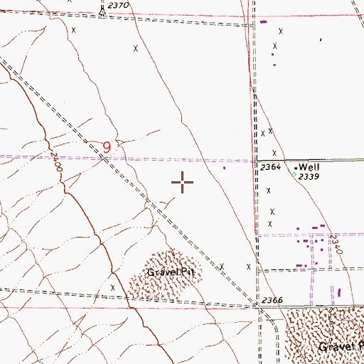 Topographic Map of Dorothy Eisenberg Elementary School, NV
