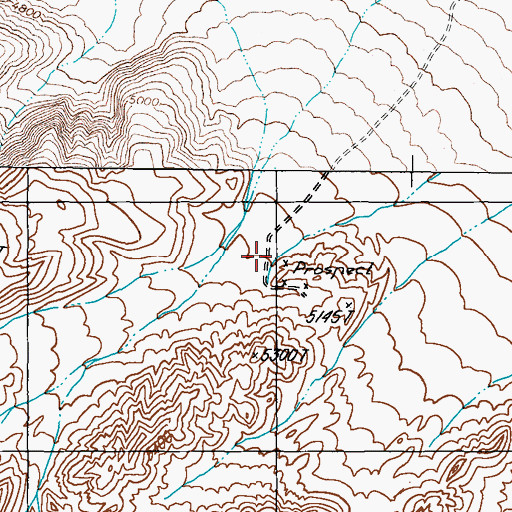Topographic Map of A J A Quarry, NV