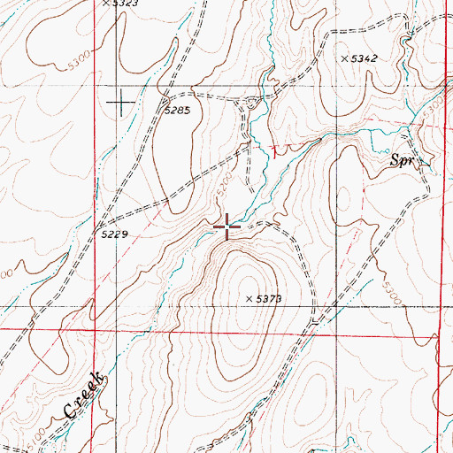 Topographic Map of Kenny Creek, NV